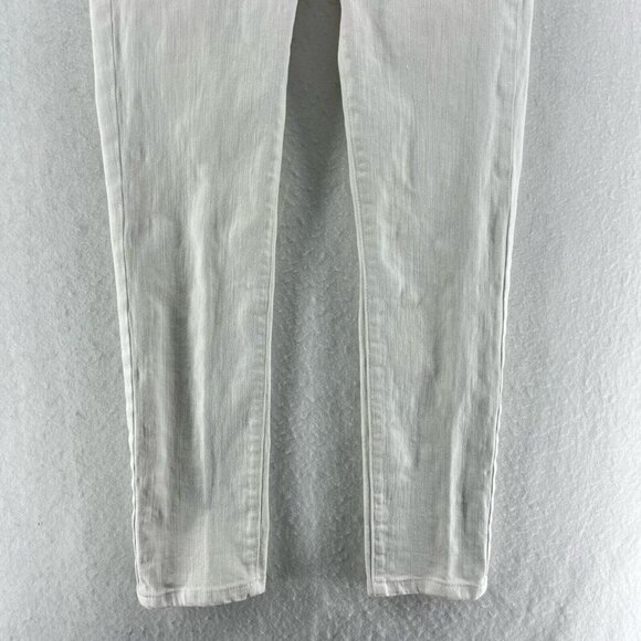 AG Adriano Goldschmied Jeans Women's 24 White Denim The Prima Midrise Cigarette - Picture 7 of 12